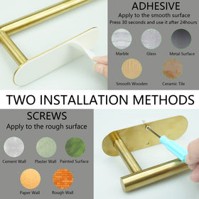 Kinbrace screw-install option for sturdy wall mounting