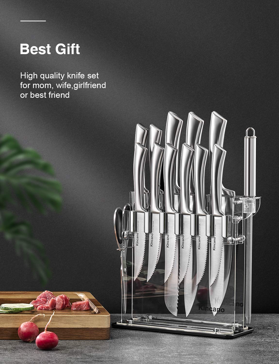 Kincano 3-inch paring knife for detailed prep work