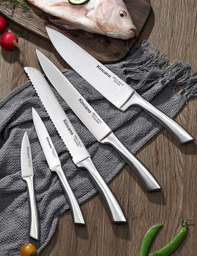 Kincano six-piece 4.5-inch steak knives with comfortable grip