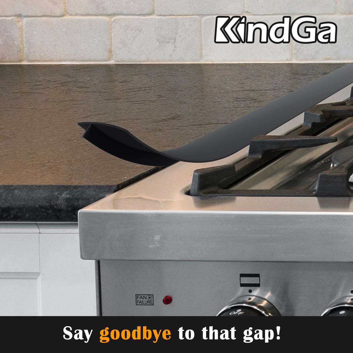 KindGa 21-inch gap filler protects the space between counter and appliance.