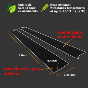 KindGa flexible gap cover cuts to fit uneven counters for a snug seal.