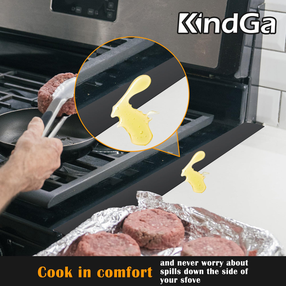 KindGa gap cover with T-shape design enables quick, tool-free installation.