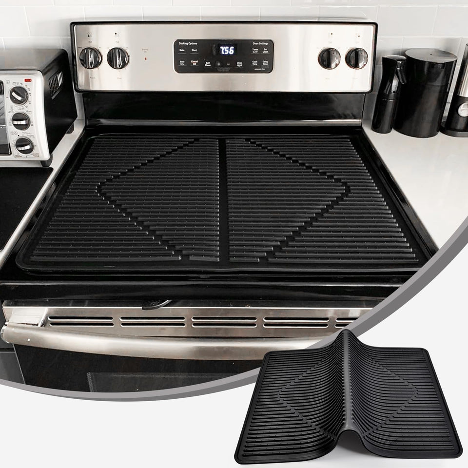 KindGa stove cover 28x20 inch protects glass tops and adds extra counter space.
