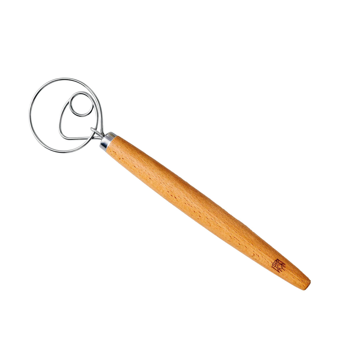 King Arthur Dough Whisk measures 13.19 by 3.07 by 1.02 inches.