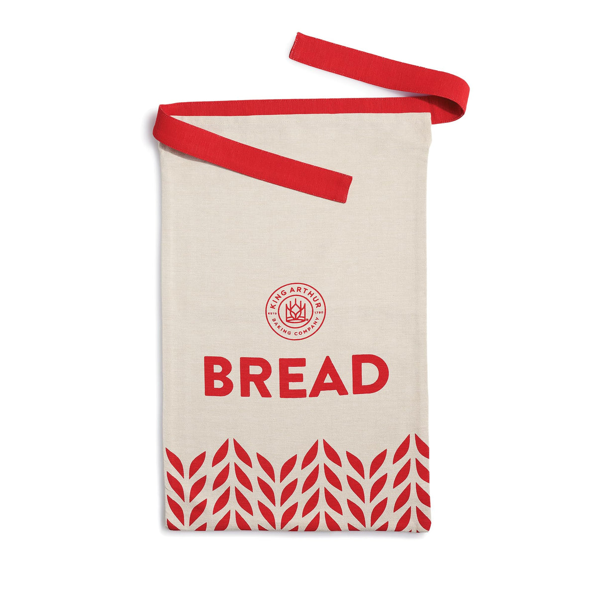 Cotton bag from King Arthur is machine washable and dryable for reuse