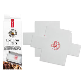 King Arthur loaf pan lifter with narrow tabs for clean release.