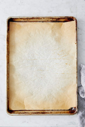 King Arthur parchment sheet with nonstick surface for smooth pie crusts.