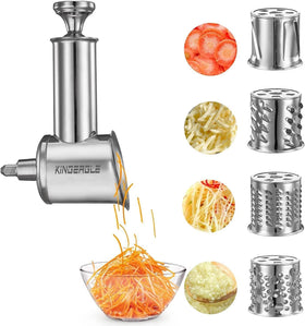 KINGEAGLE slicer shredder attachment for KitchenAid enhances home prep with quick slicing and shredding