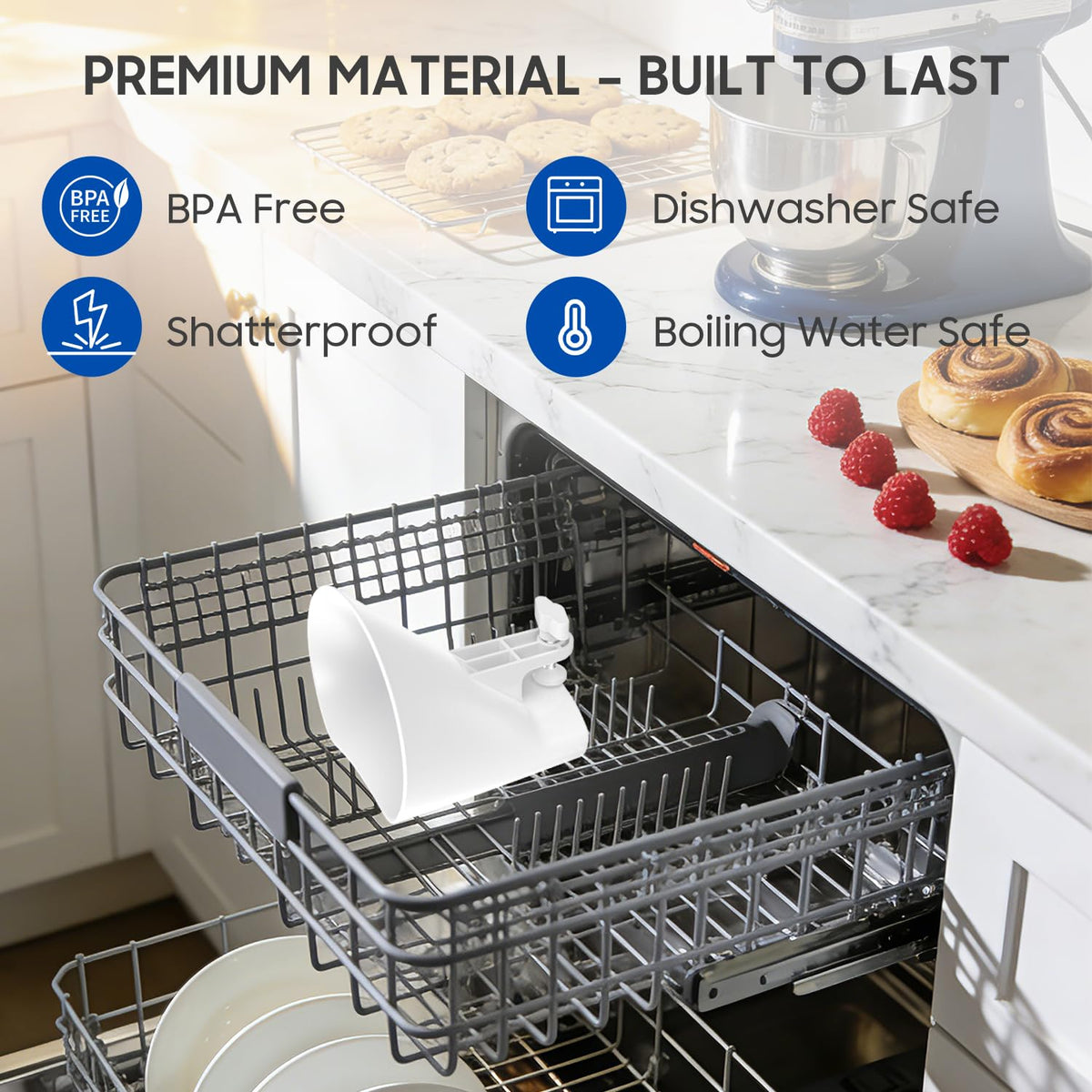 KingofKings versatile chute pairs with pasta, grain mill, and ice cream attachments