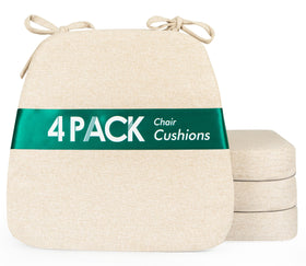 Kingphenix dining chair cushions on chair showing non-slip base for stable seating.