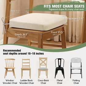 Two tie straps on Kingphenix cushions minimize shifting during use.