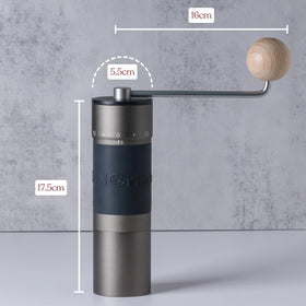 KINGrinder K6 straight handle provides steady manual grinding for consistent mornings