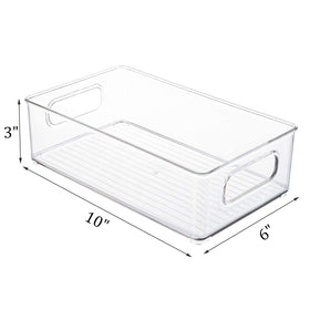 Kingrol fridge bin set keeps snacks organized and reachable in the refrigerator