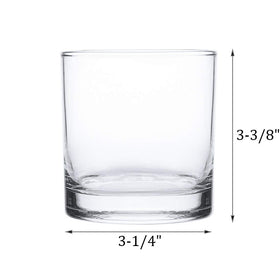 Kingrol 12-pack glass with heavy base provides stable, balanced drinks on any surface