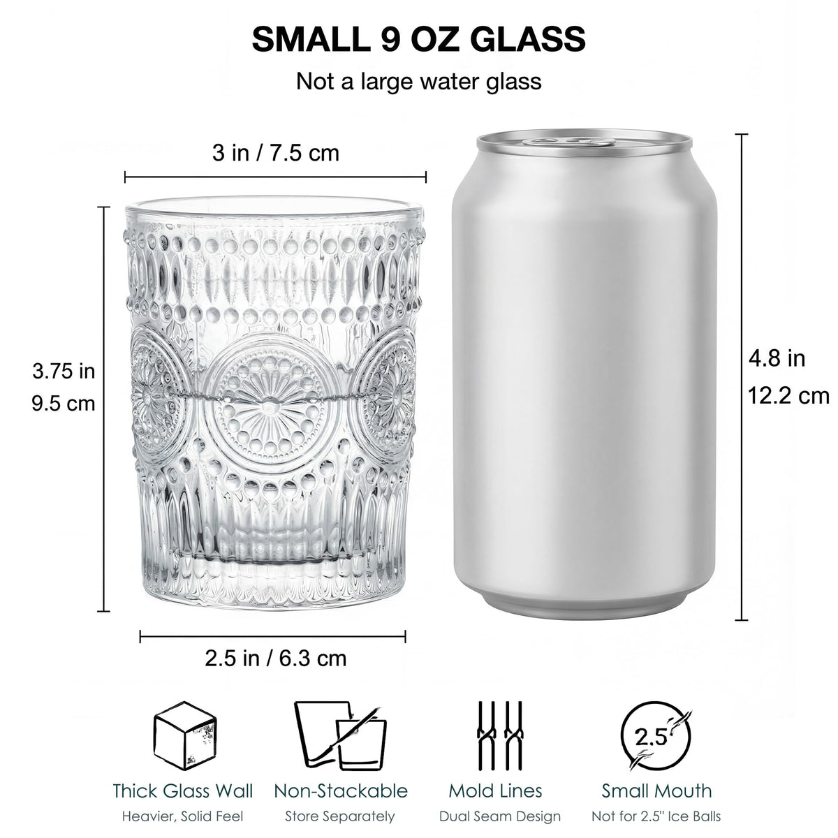 Kingrol heavyweight glass with crystal clarity, elevating beverage presentation.