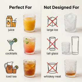 Kingrol iced-tea cocktail 9oz glass for entertaining gatherings.