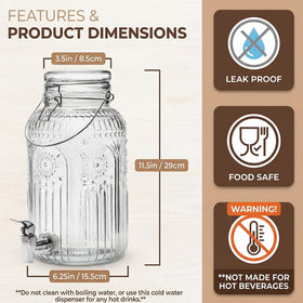 Kingrol leak-proof spigot and secure lid help preserve freshness at parties.