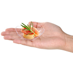Kingrol mini dessert plates clear plastic ideal for versatile serving.