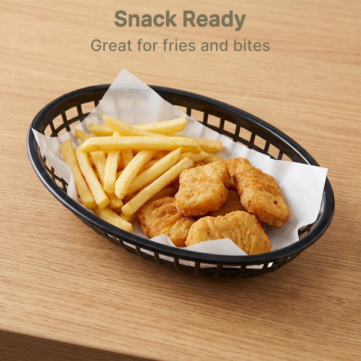 Kingrol versatile baskets for fruits, snacks, and office items.