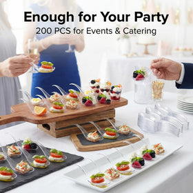 Kingrol one-bite appetizer and dessert spoons enable creative plating.