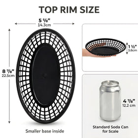 Kingrol perforated polypropylene basket promotes airflow and easy cleanup.