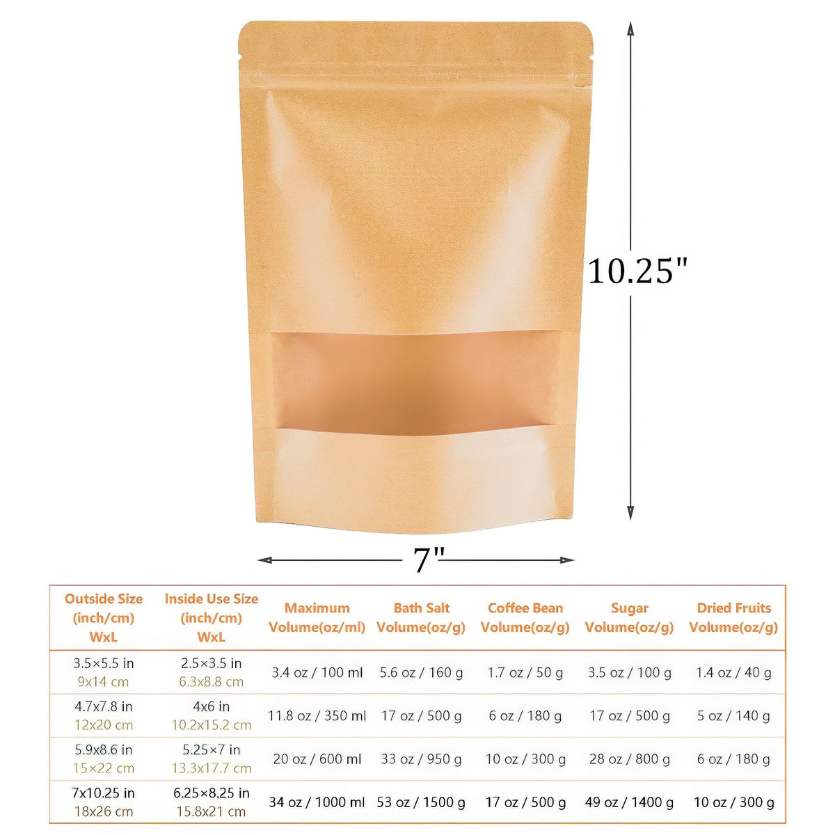Kingrol resealable zipper keeps snacks fresh between uses.