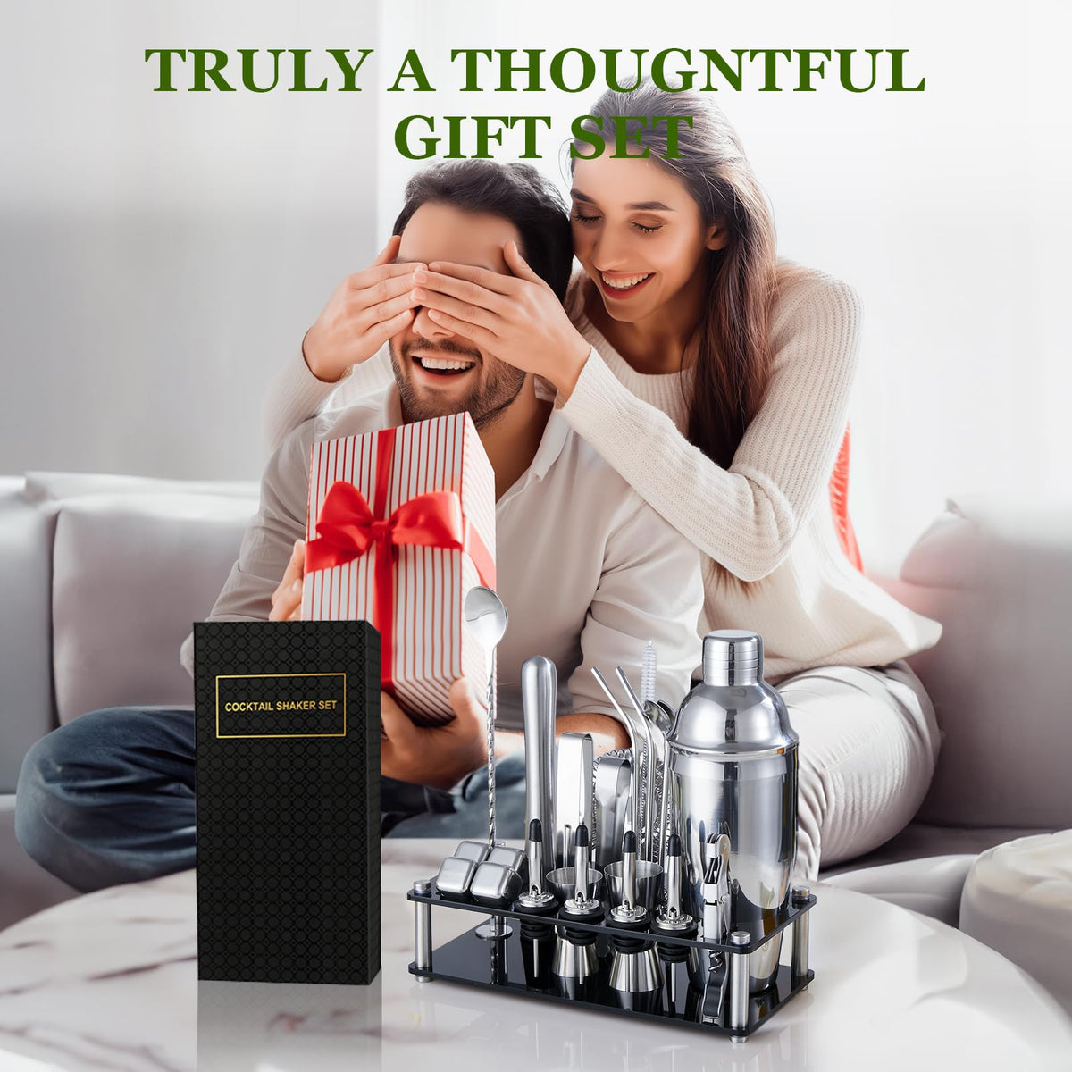 KINGROW complete home bar kit elevates entertaining with professional flair.