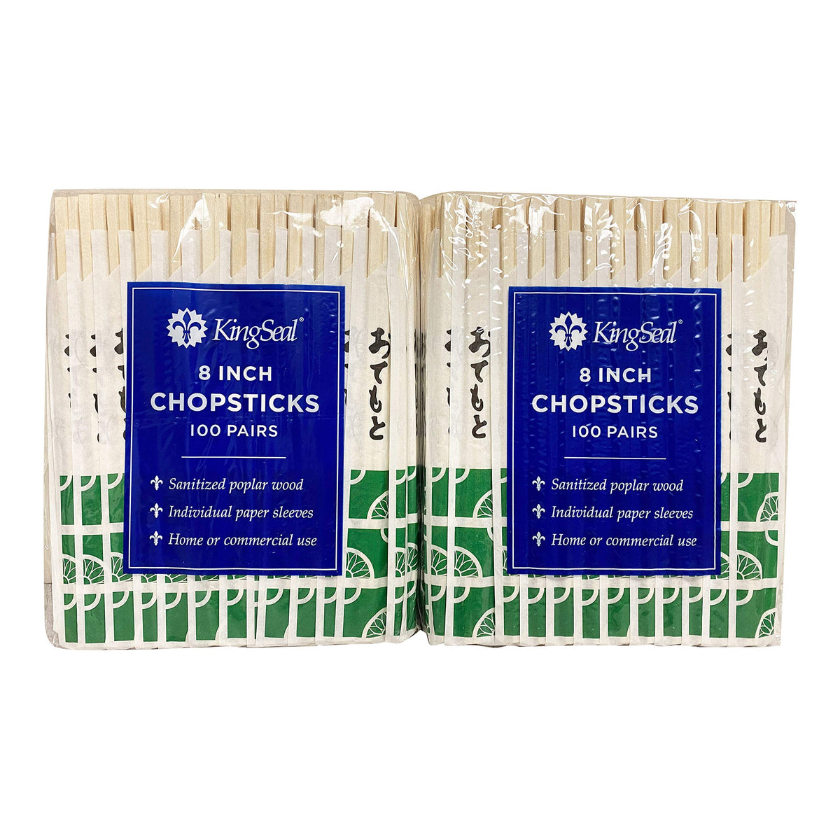 Individually wrapped in paper sleeves for hygienic handling and quick service.