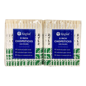 Individually wrapped in paper sleeves for hygienic handling and quick service.