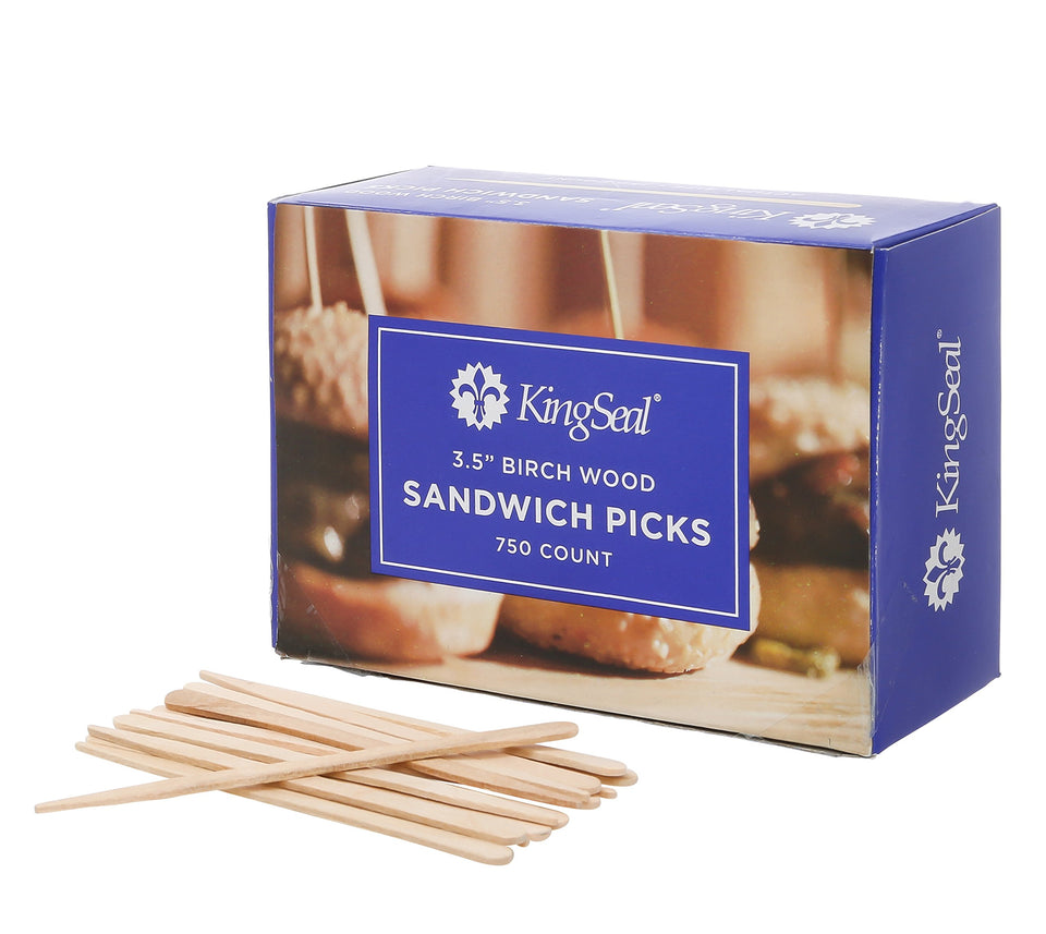 KingSeal 3.5 inch sandwich picks for elegant hors d oeuvres