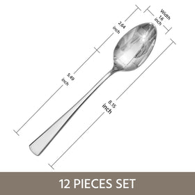 KINGSTONE 12-piece dinner spoon set displayed for family dining and entertaining.