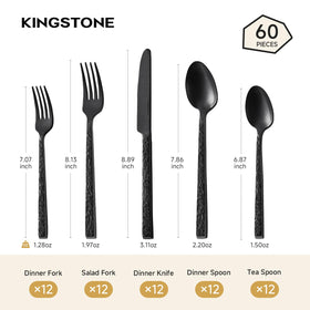 Kingstone 18/10 stainless steel finish shines with premium quality for everyday dining