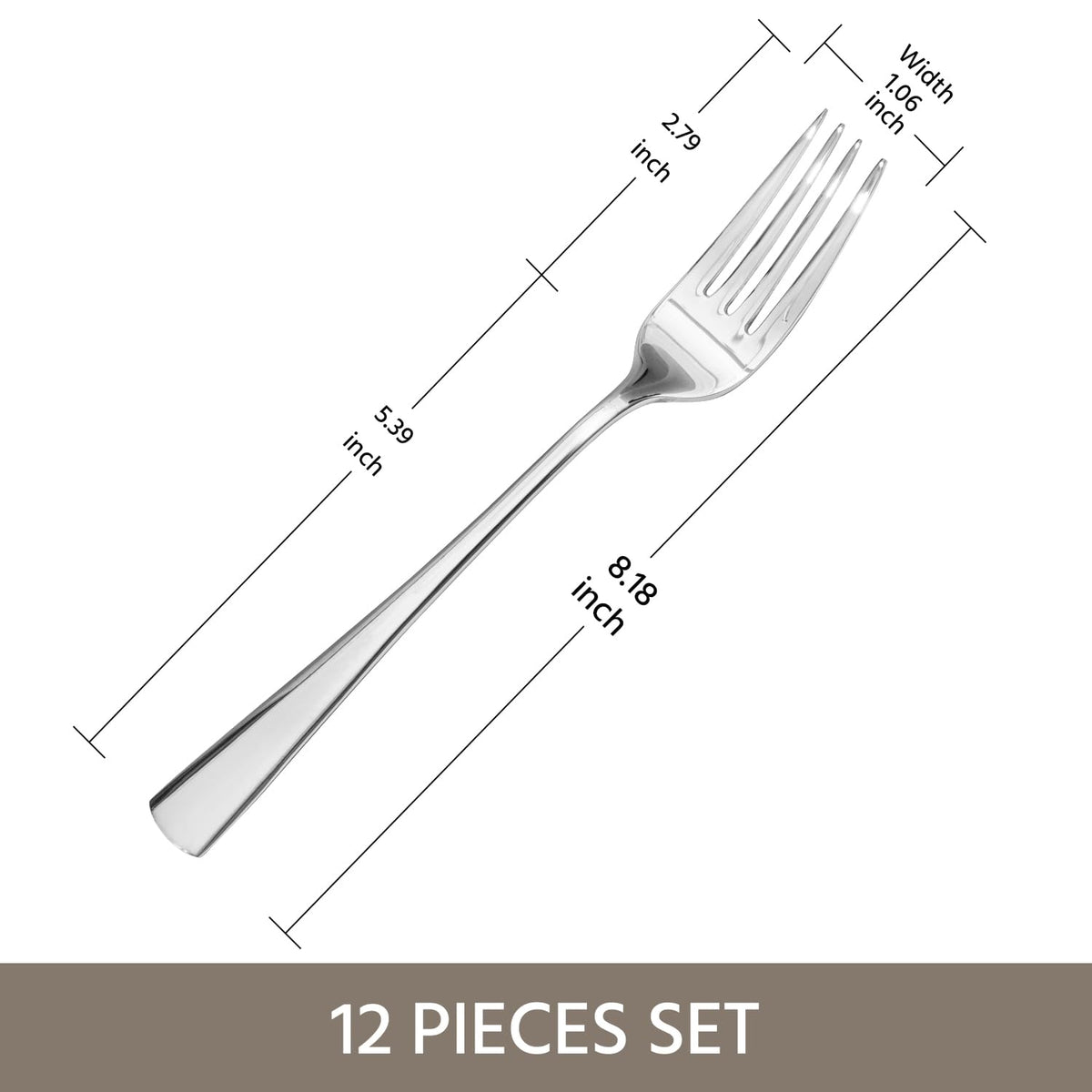 Kingstone 18/10 stainless steel forks are durable for daily use.