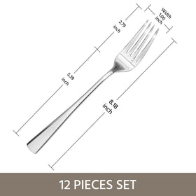 Kingstone 18/10 stainless steel forks are durable for daily use.