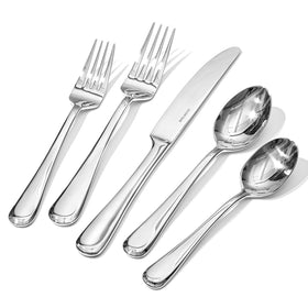 Kingstone 20pc silverware set with mirror-polished finish for everyday dining.