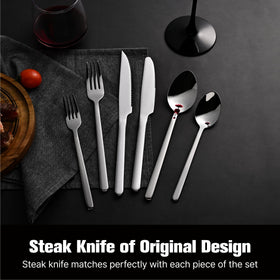 Eight place settings displayed for a full family dining experience.