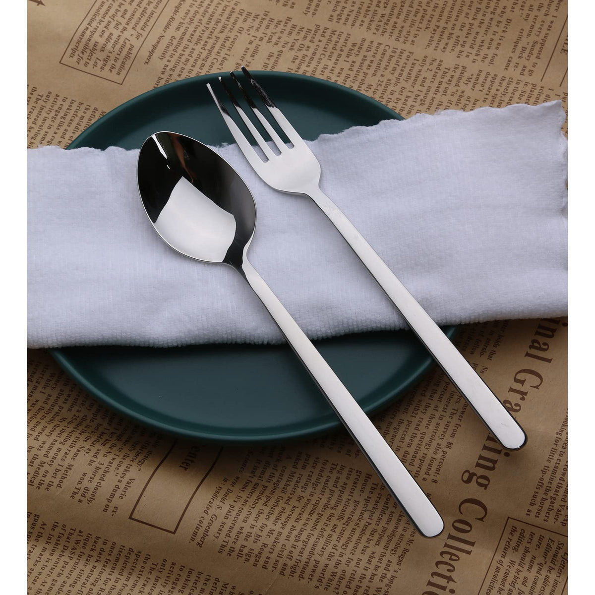 Kingstone elegant tableware forks elevate home or restaurant settings.