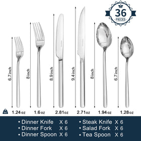 Kingstone dinner forks and spoons in polished stainless steel for durable daily use