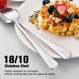 KINGSTONE dinner knives with thicker handles for comfortable grip.