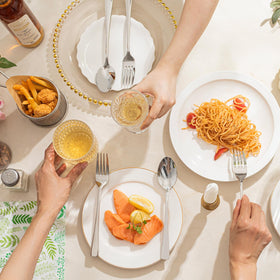 Kingstone dishwasher-safe forks simplify cleanup after meals.