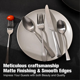 KINGSTONE elegant silverware arrangement suitable for formal occasions.