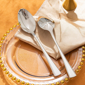 KINGSTONE 8.15-inch spoon in hand showing ample size for portions.