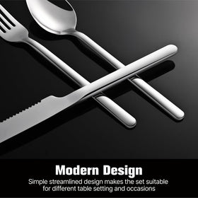 Kingstone modern dining setup demonstrating six-place service for home gatherings