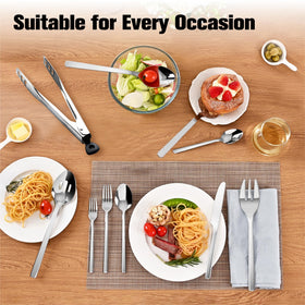 KINGSTONE serving utensils with mirror finish for elegant table presentation.