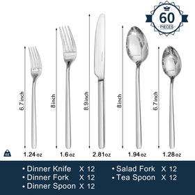Kingstone silverware with mirror-polished finish for elegant table settings