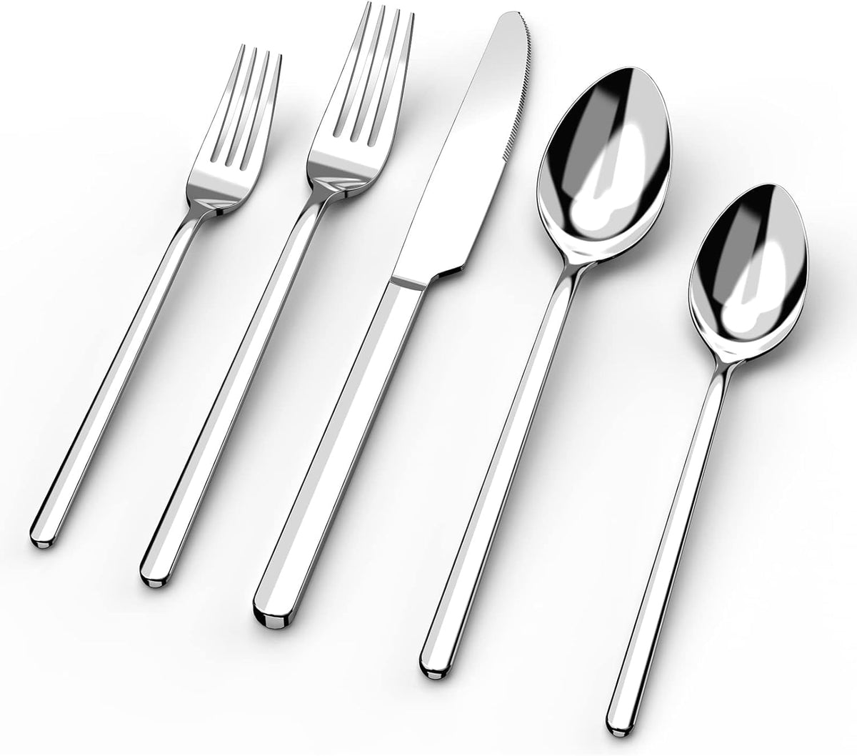 Kingstone 10-piece dinner knife with mirror finish for everyday dining