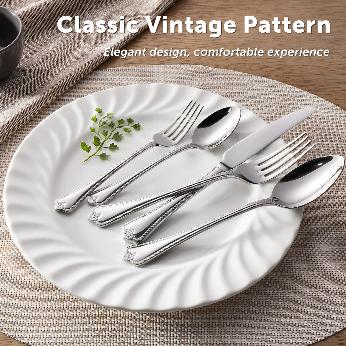 KINGSTONE silverware shines with mirror finish for special occasions.