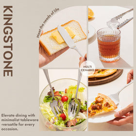 KINGSTONE teardrop ice tongs handy for refreshing beverages.