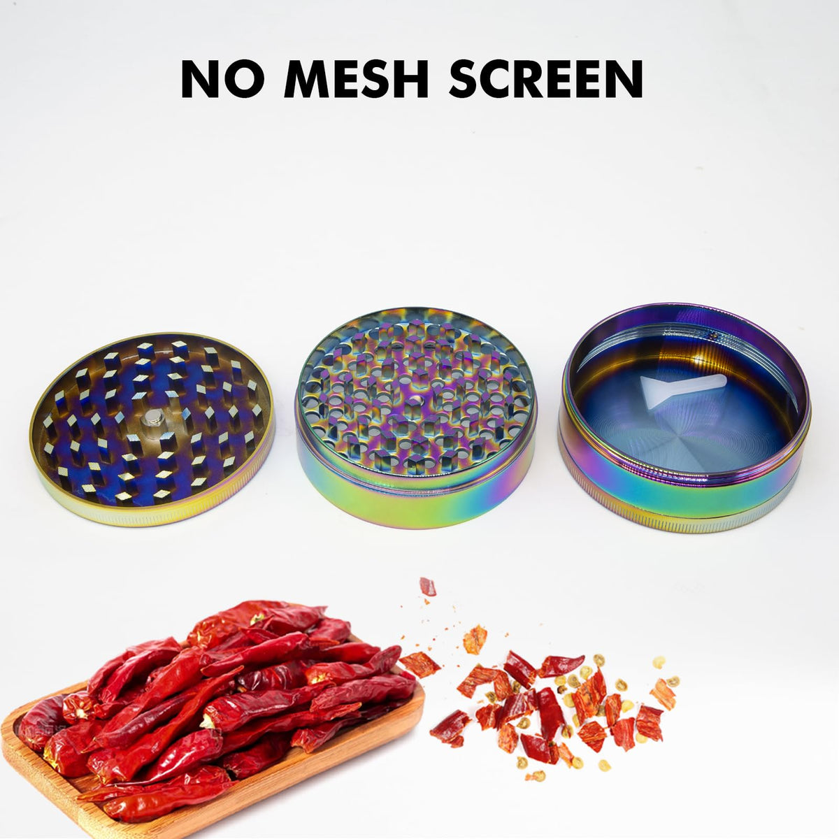 Kingtop 3-inch grinder close-up reveals diamond-sharp teeth for efficiency.