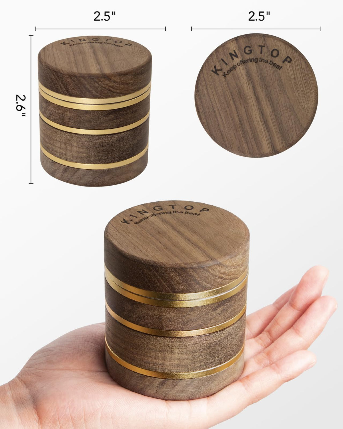 Dry spices ground in Kingtop manual grinder for vibrant flavor.